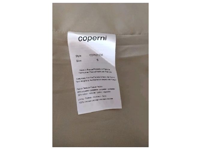 Coperni Trench lungo beige - vista 8
