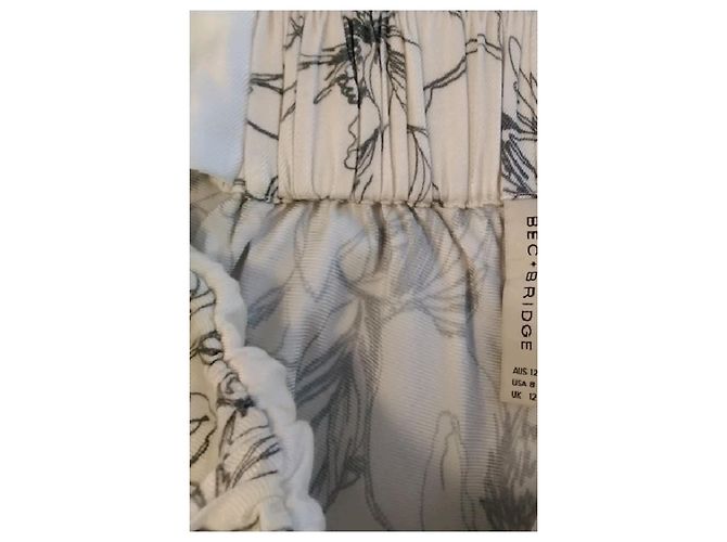 Autre Marque BEC & BRIDGE Maxikleid Weiß mit Blumenmuster - Ansicht 7