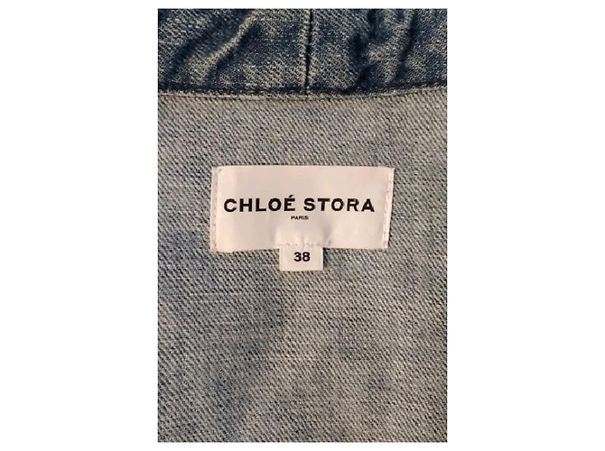 Chloé Stora Blaue Baumwolljacke - Ansicht 7