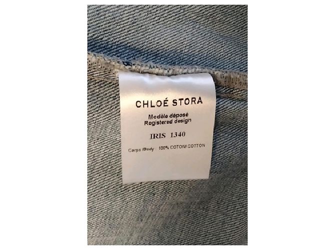 Chloé Stora Blaue Baumwolljacke - Ansicht 8