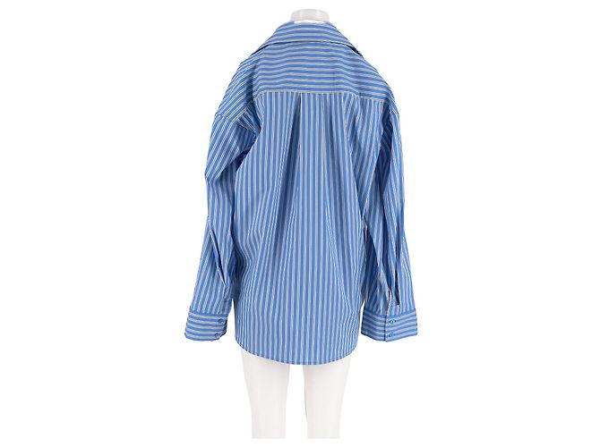 Autre Marque Camisa de algodón azul - vista 2