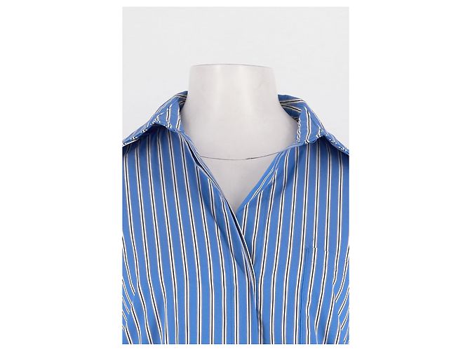Autre Marque Camisa de algodón azul - vista 5