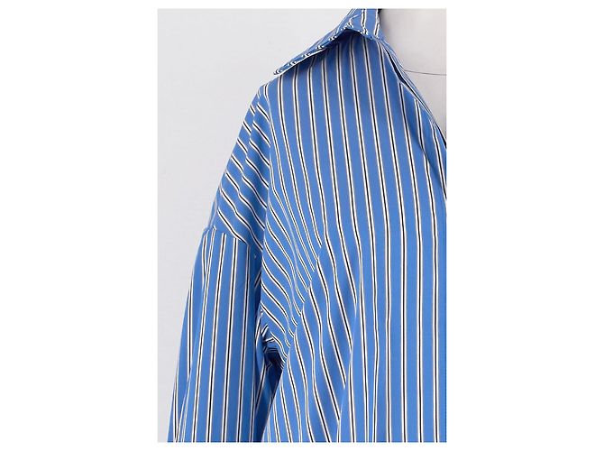 Autre Marque Camisa de algodón azul - vista 6