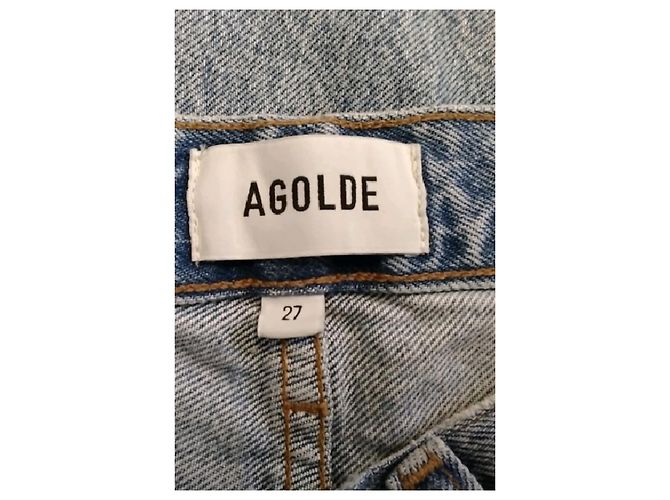Vaqueros Wide Leg Agolde Azul Algodón Talla 27 - vista 5
