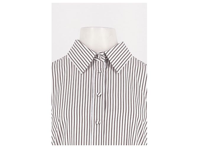 Autre Marque Vestido de algodón blanco - vista 5