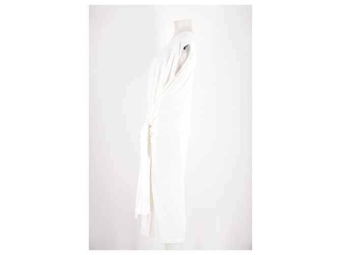 Totême Vestido de algodón blanco - vista 3