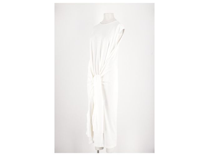 Totême Vestido de algodón blanco - vista 4
