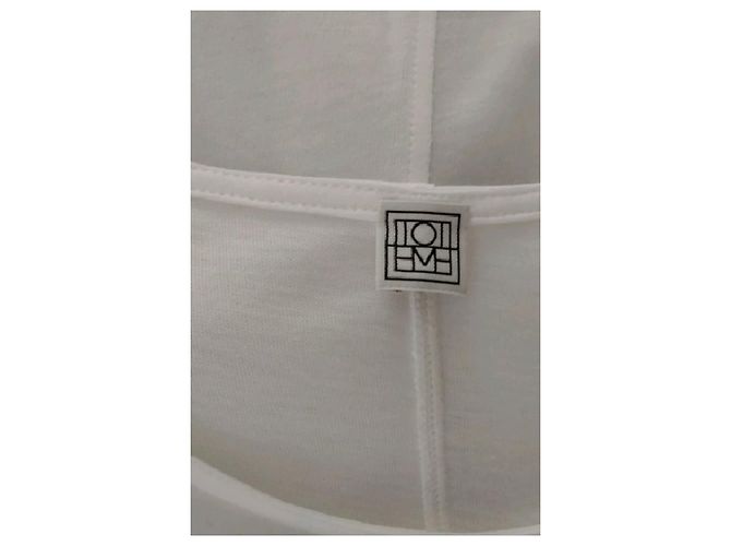Totême Vestido de algodón blanco - vista 7