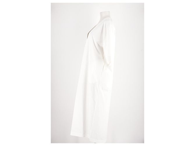 Autre Marque Vestido de algodón blanco - vista 3