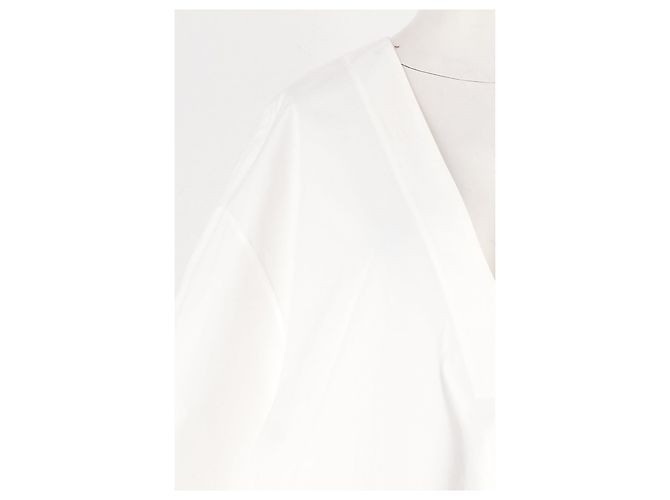 Autre Marque Vestido de algodón blanco - vista 6