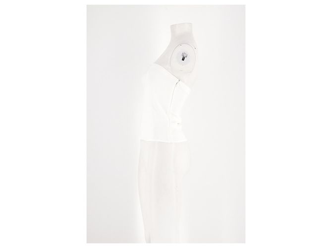 Autre Marque Top cropped branco sem mangas ANEMOS - vista 3