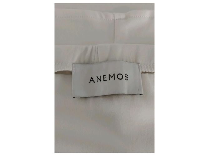 Autre Marque Top cropped branco sem mangas ANEMOS - vista 7