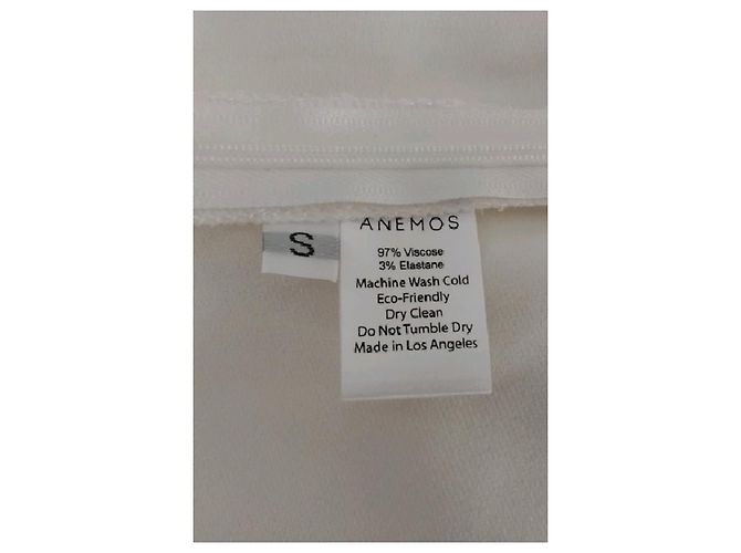 Autre Marque Top cropped branco sem mangas ANEMOS - vista 8