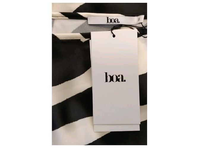 Autre Marque Falda midi BOA negra con estampado de cebra y encaje - vista 5