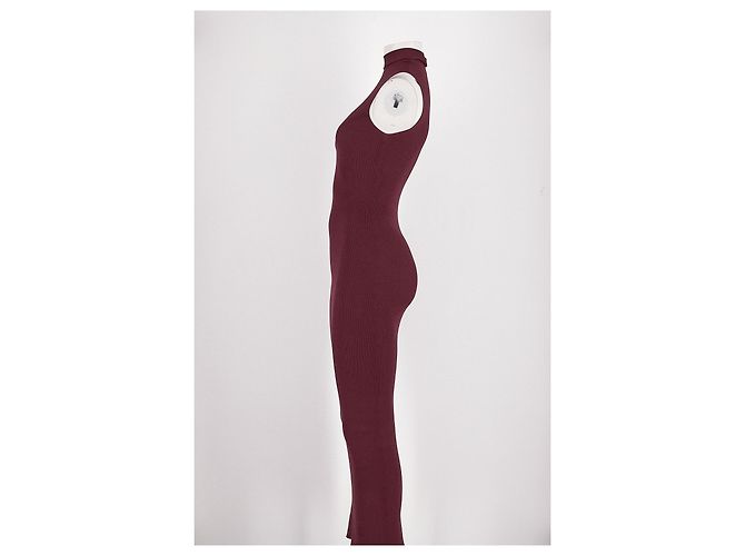 Autre Marque ARMARIUM Maxikleid Bordeaux mit Perlen - Ansicht 3