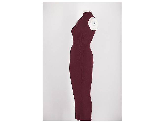 Autre Marque ARMARIUM Maxikleid Bordeaux mit Perlen - Ansicht 4