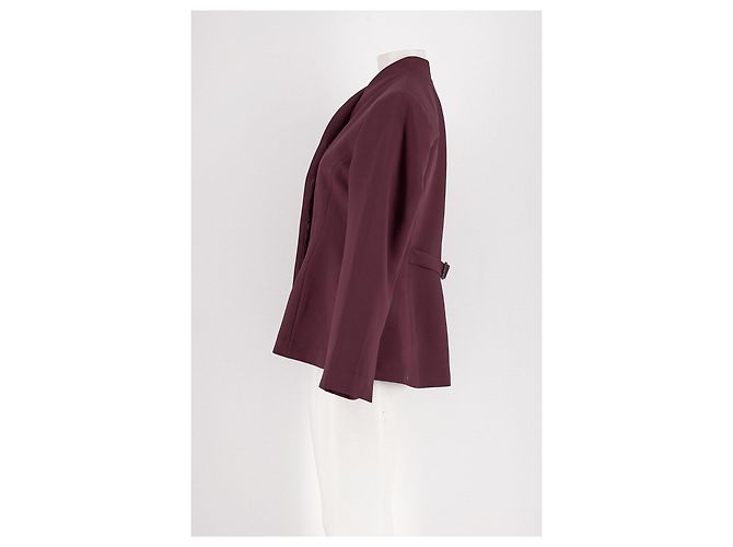 Autre Marque Kurzer bordeauxroter Blazer - Ansicht 3