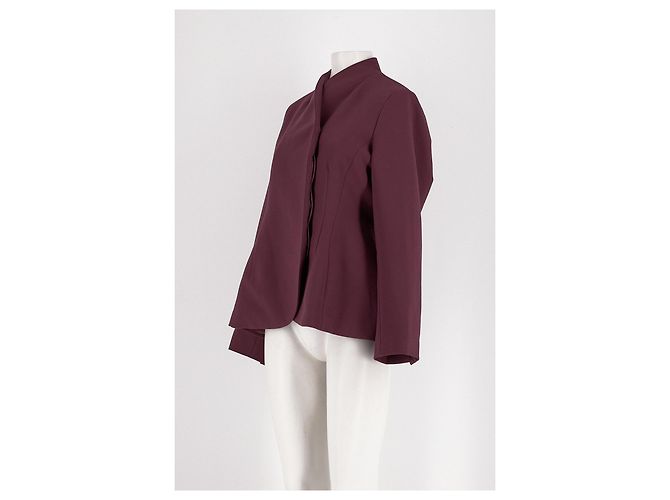 Autre Marque Kurzer bordeauxroter Blazer - Ansicht 4