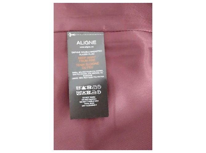 Autre Marque Kurzer bordeauxroter Blazer - Ansicht 8