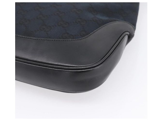 GUCCI GG Canvas Shoulder Bag Black Silver 001 3306 - vista 15