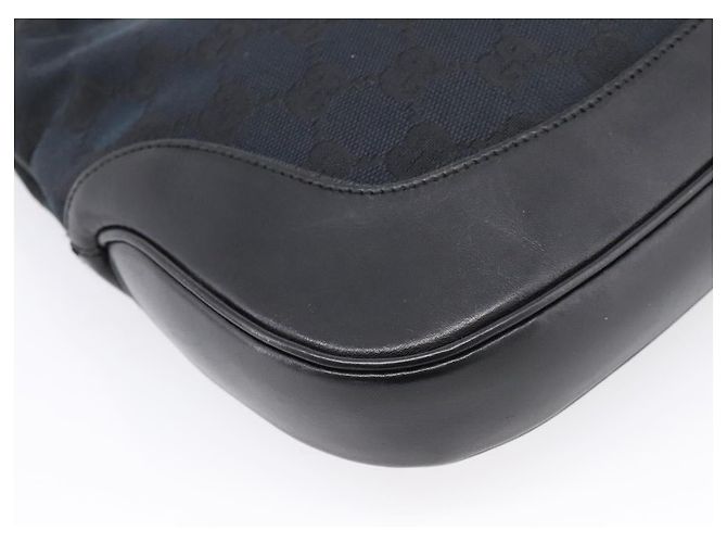GUCCI GG Canvas Shoulder Bag Black Silver 001 3306 - vista 16