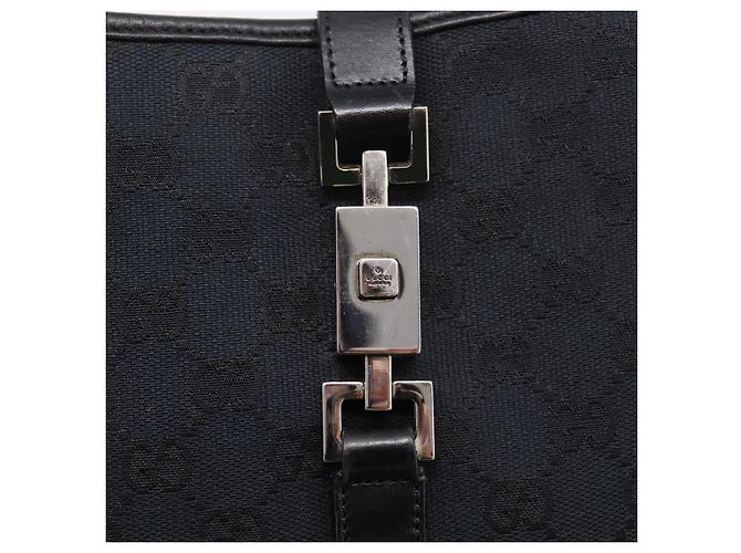 GUCCI GG Canvas Shoulder Bag Black Silver 001 3306 - vista 17