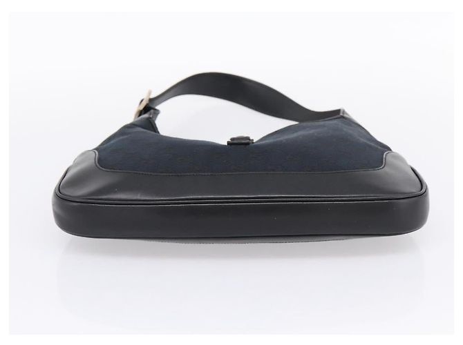 GUCCI GG Canvas Shoulder Bag Black Silver 001 3306 - vista 5
