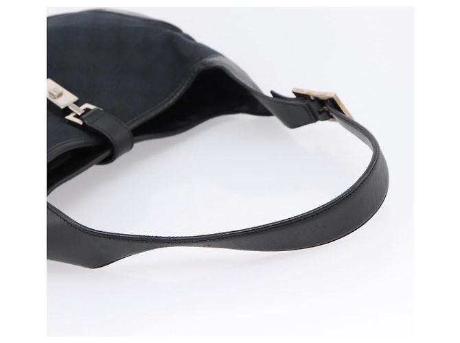 GUCCI GG Canvas Shoulder Bag Black Silver 001 3306 - vista 7