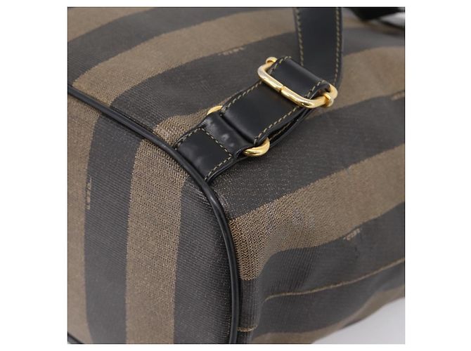 FENDI Pecan Canvas Backpack PVC Black Brown gold 259290 - vista 17
