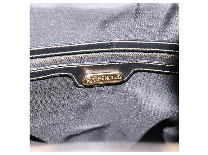 FENDI Pecan Canvas Backpack PVC Black Brown gold 259290 - vista 19