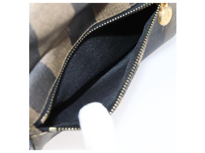 FENDI Pecan Canvas Backpack PVC Black Brown gold 259290 - vista 25