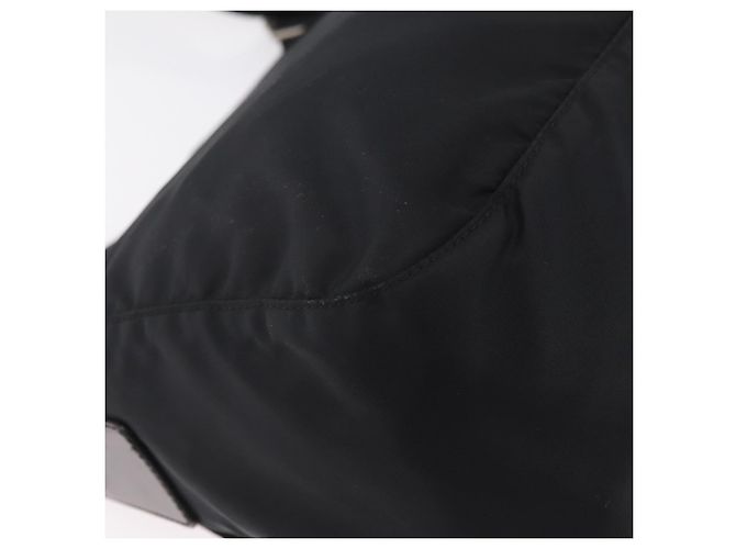 PRADA Shoulder Bag Nylon Black Silver - vista 19