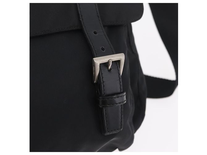PRADA Shoulder Bag Nylon Black Silver - vista 23