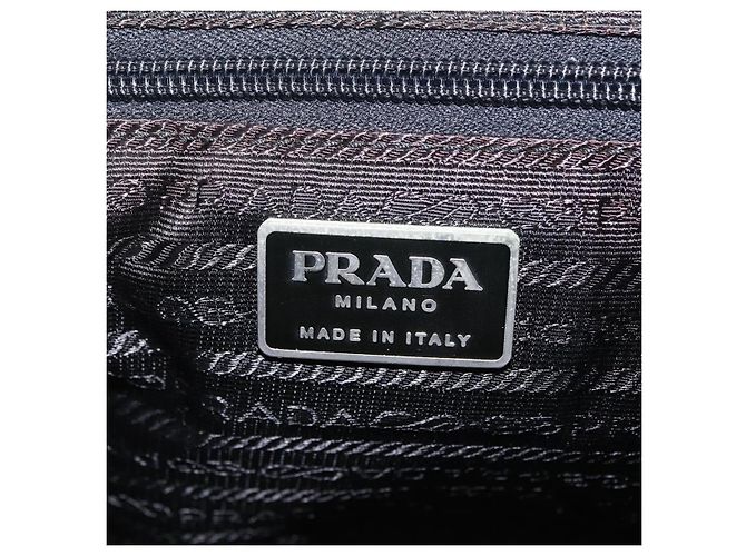 PRADA Shoulder Bag Nylon Black Silver - vista 28