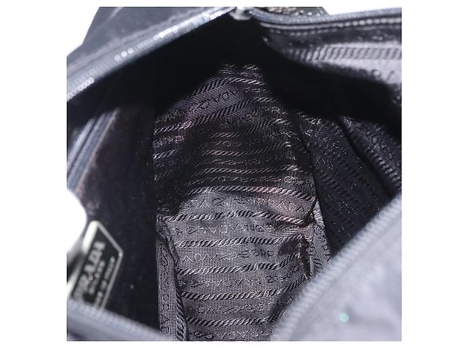 PRADA Shoulder Bag Nylon Black Silver - vista 29