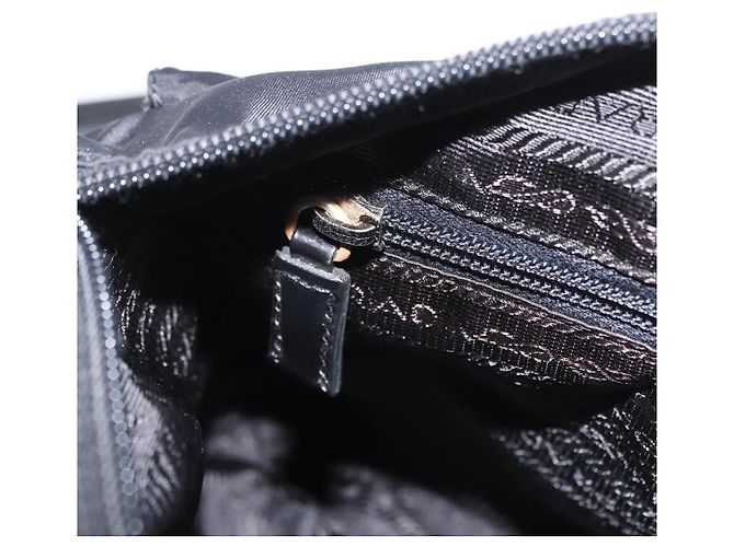 PRADA Shoulder Bag Nylon Black Silver - vista 31