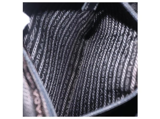 PRADA Shoulder Bag Nylon Black Silver - vista 32