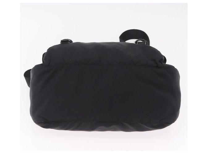 PRADA Shoulder Bag Nylon Black Silver - vista 5