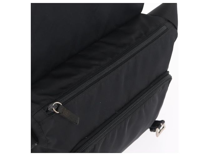 PRADA Shoulder Bag Nylon Black Silver - vista 9