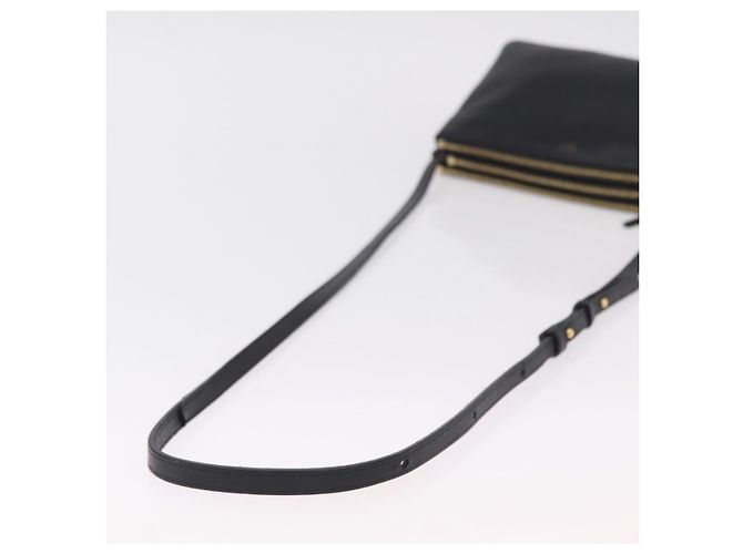 Céline CELINE Trio Shoulder Bag Leather Black Gold Tone - vista 7