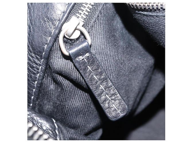 Chloé Chloe Paddington Hand Bag Leather Black Gold Tone - vista 26