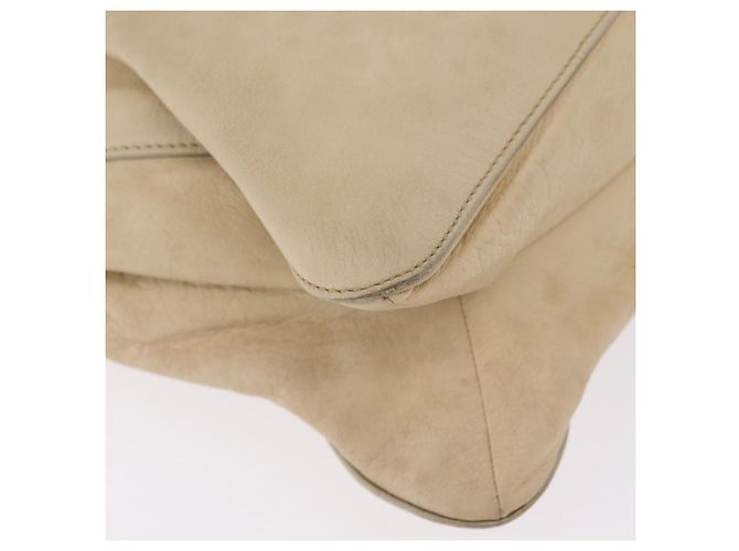PRADA Tote Bag Leather Ivory Silver - vista 21