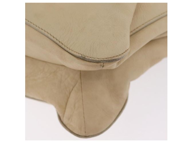 PRADA Tote Bag Leather Ivory Silver - vista 22
