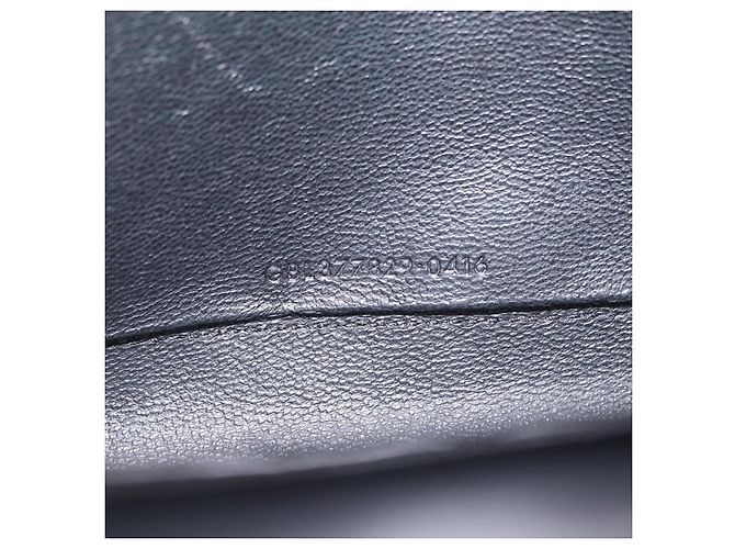 Autre Marque Saint Laurent Wallet On Chain Shoulder Bag Satin Black Gold - vista 12