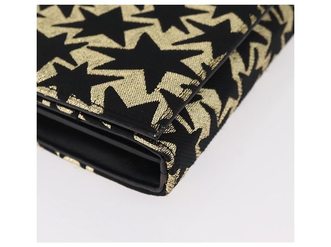Autre Marque Saint Laurent Wallet On Chain Shoulder Bag Satin Black Gold - vista 15