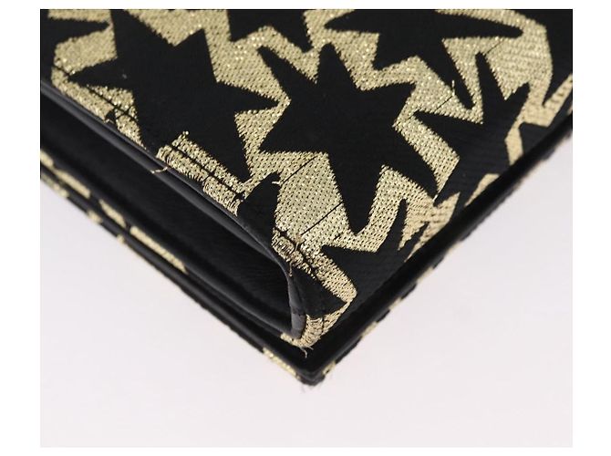 Autre Marque Saint Laurent Wallet On Chain Shoulder Bag Satin Black Gold - vista 17