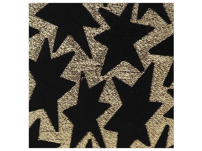Autre Marque Saint Laurent Wallet On Chain Shoulder Bag Satin Black Gold - vista 3