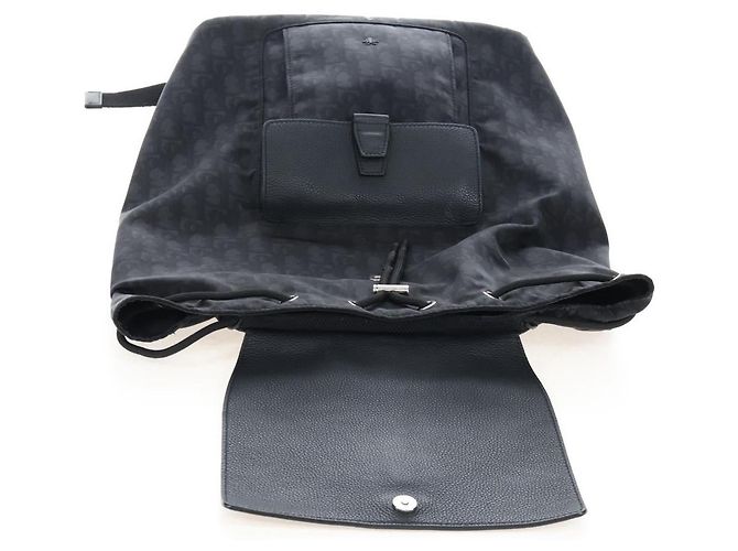 Christian Dior Trotter Motion Oblique Backpack Nylon Black Silver - vista 10