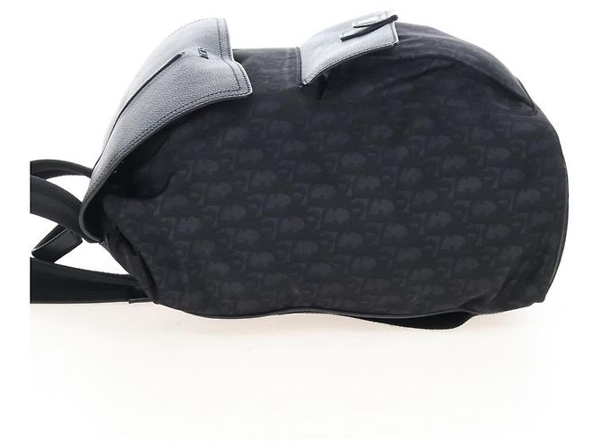 Christian Dior Trotter Motion Oblique Backpack Nylon Black Silver - vista 3