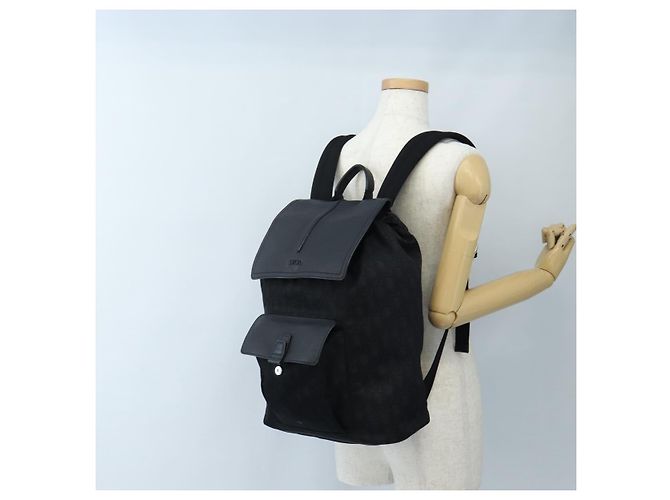 Christian Dior Trotter Motion Oblique Backpack Nylon Black Silver - vista 30